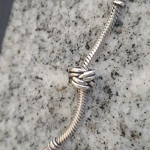 Pandora "Forget Me Knot" Silver Twisted Love Knot Charm